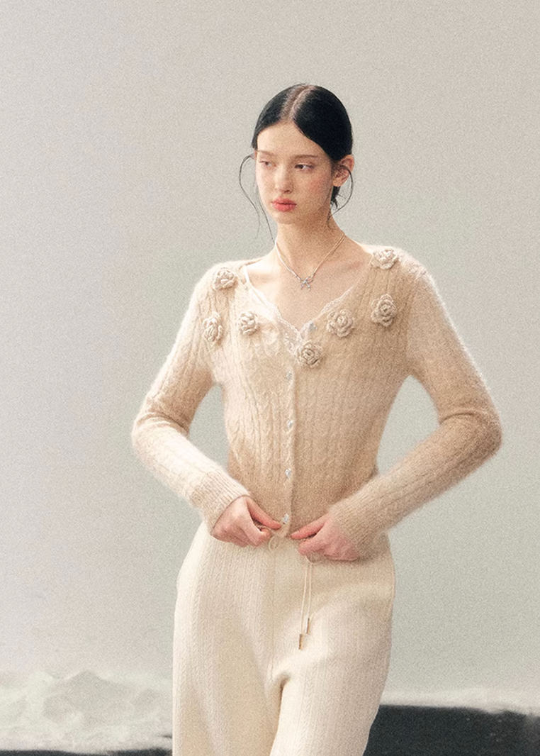 Cloud Drift Wide Knit Pants