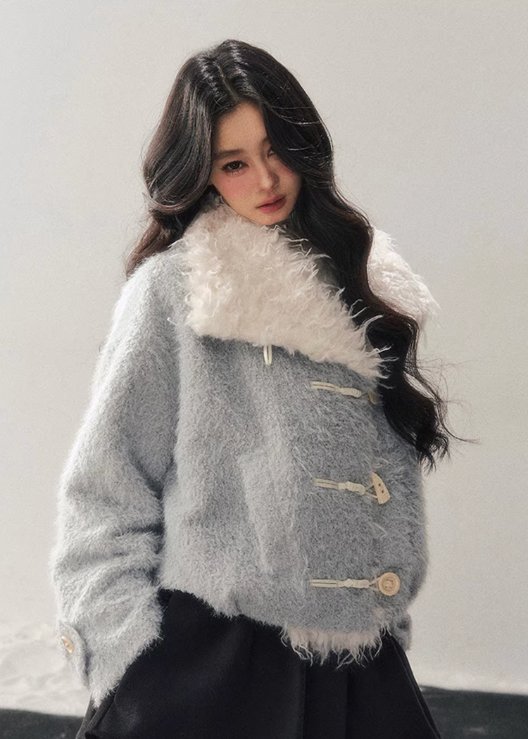 Soft Blue Wool Jacket