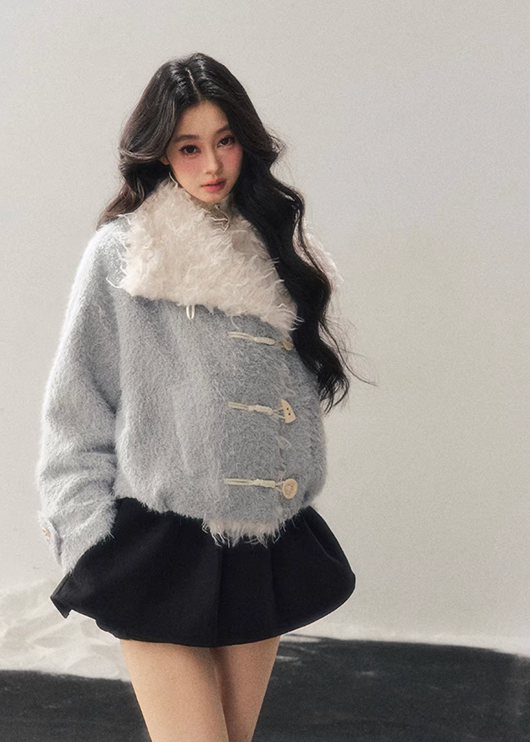 Soft Blue Wool Jacket