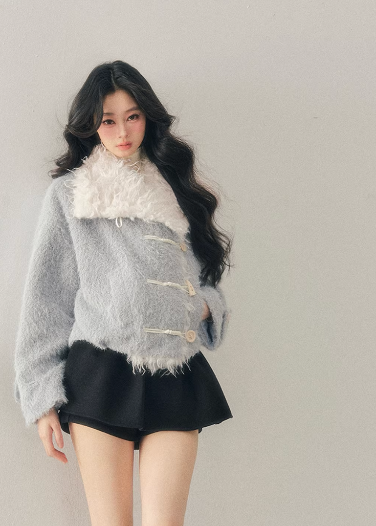 Soft Blue Wool Jacket