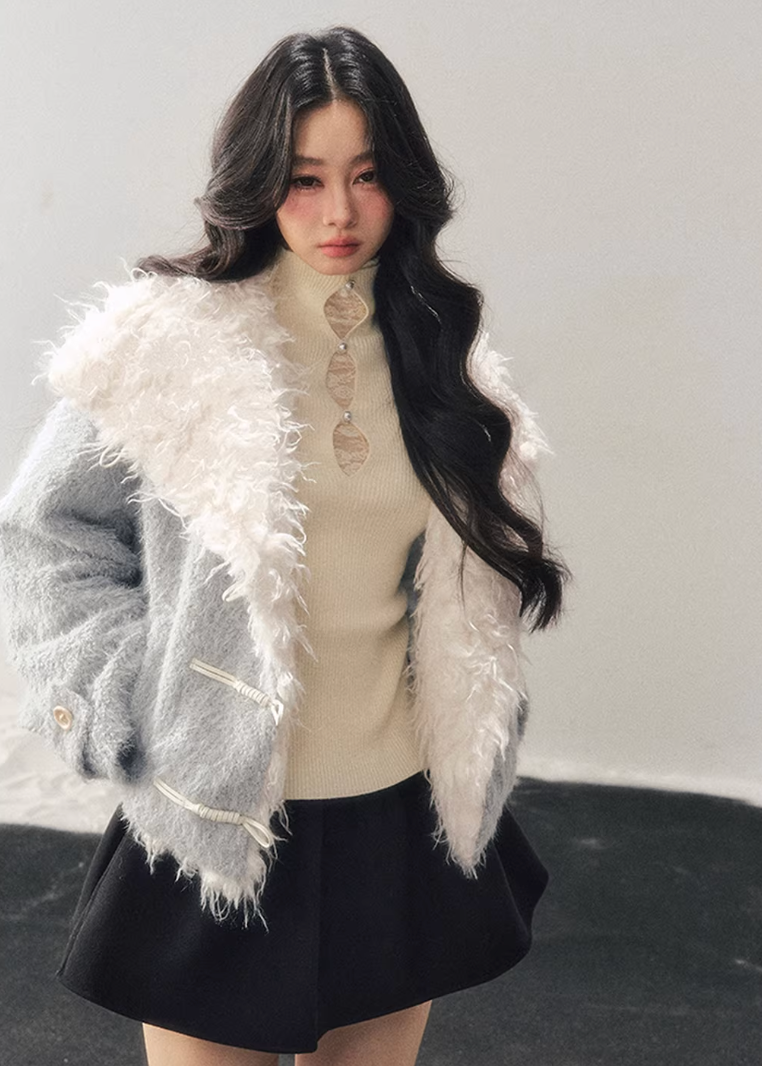 Soft Blue Wool Jacket