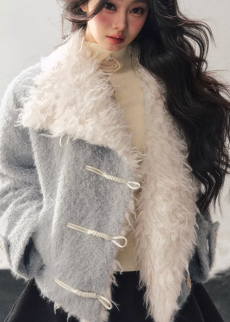 Soft Blue Wool Jacket