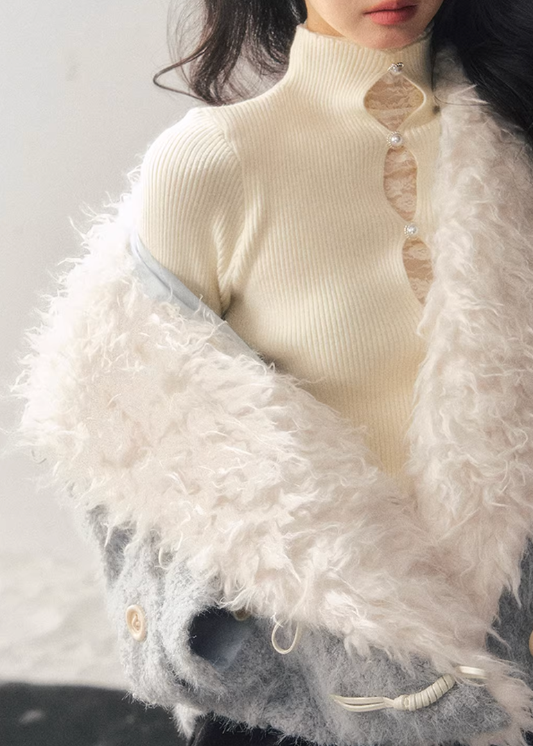 Soft Blue Wool Jacket
