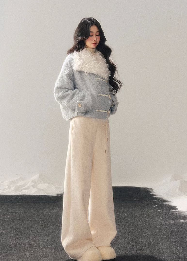 Soft Blue Wool Jacket