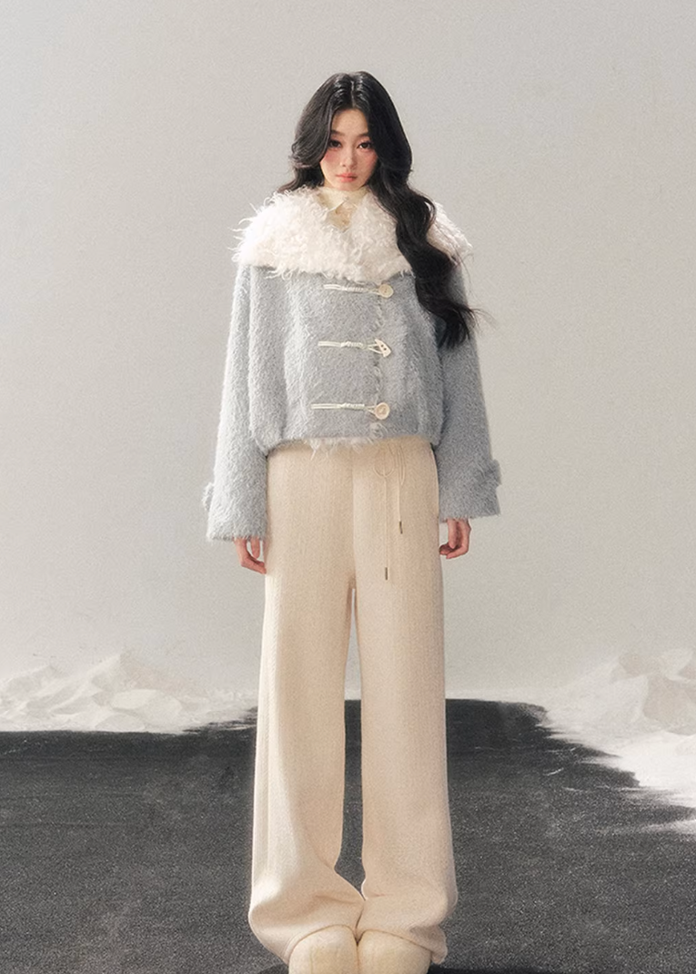 Soft Blue Wool Jacket