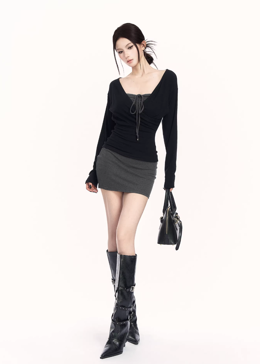 Split Tone Control Knit Set