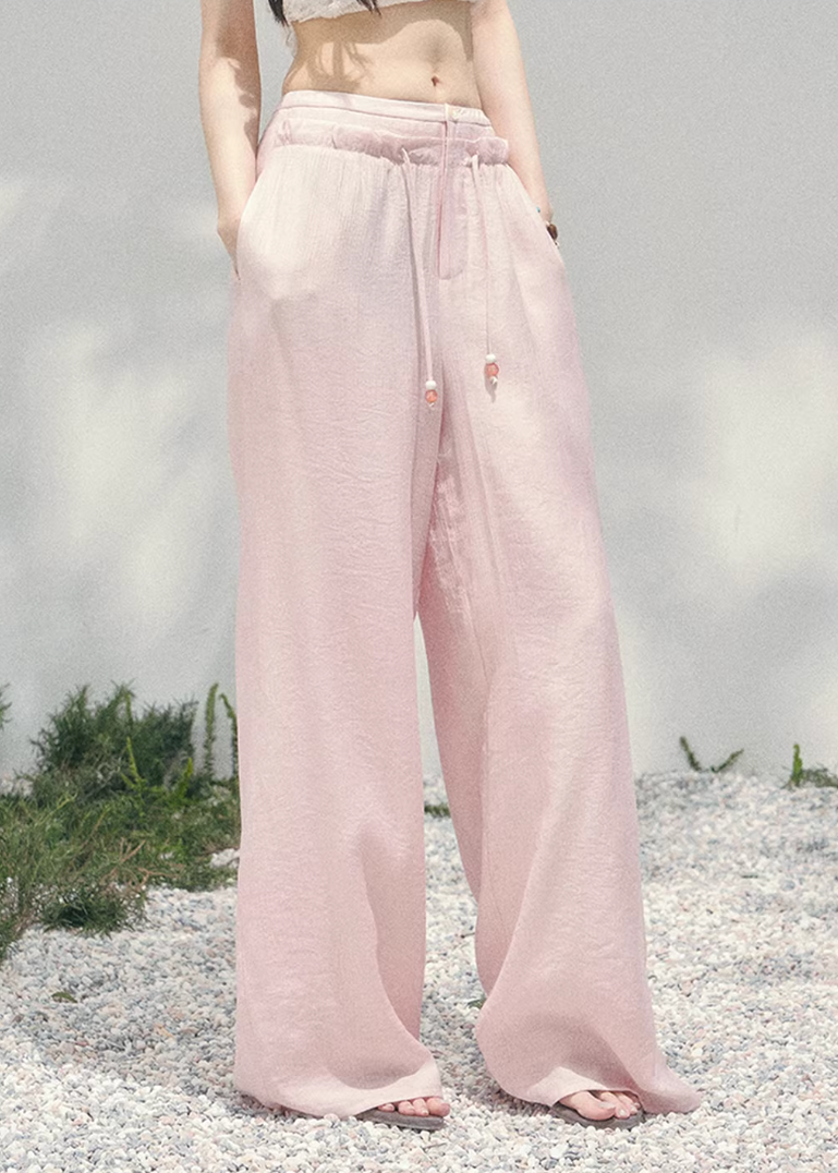 Shallow Mist Embroidered Pants