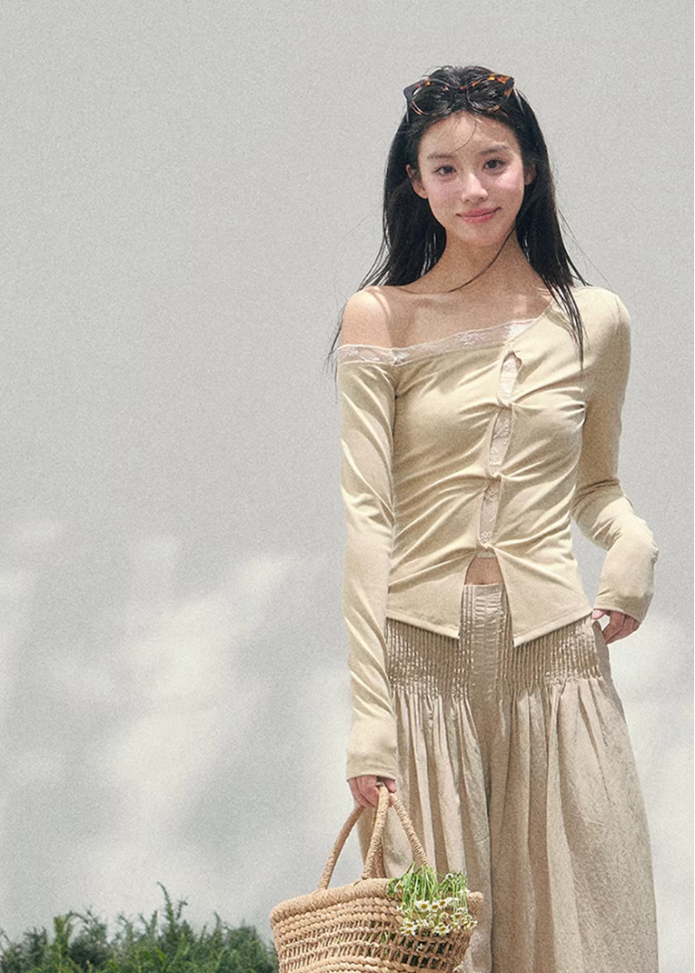 Poème Lumière Off-Shoulder Top