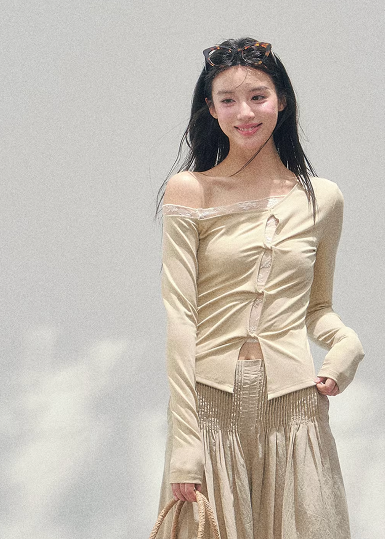 Poème Lumière Off-Shoulder Top