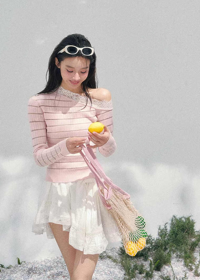 Regard Doux Asymmetric Knit