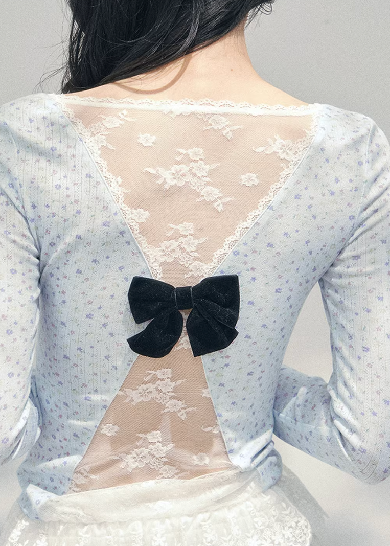 Heartbeat Lace Back Top