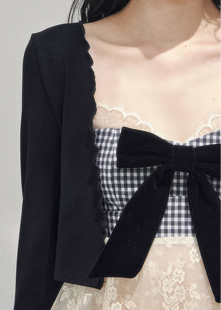 Fleur Passage Bow Lace Top