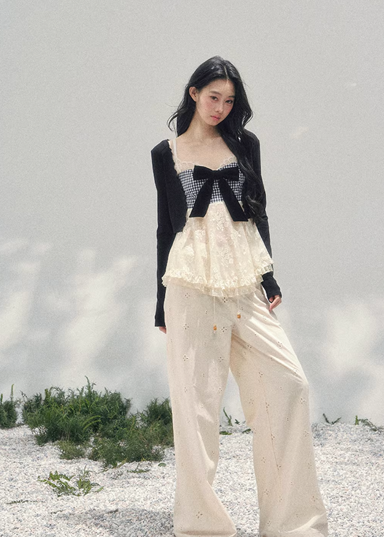 Fleur Passage Bow Lace Top