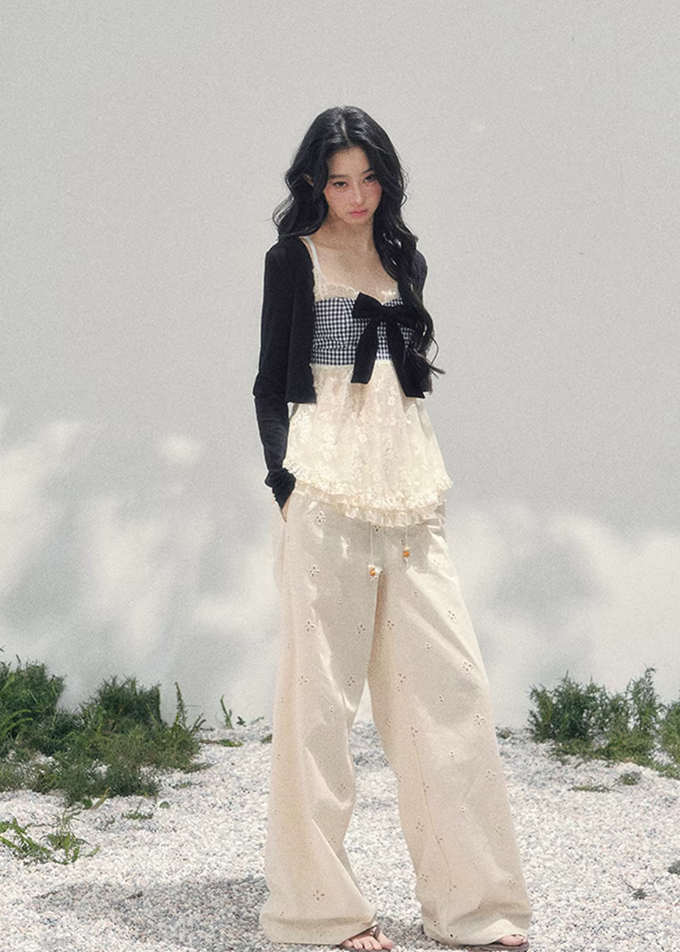 Fleur Passage Bow Lace Top