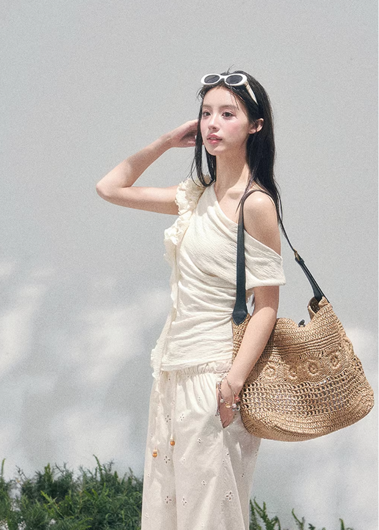 Petale Voile Draped Knit