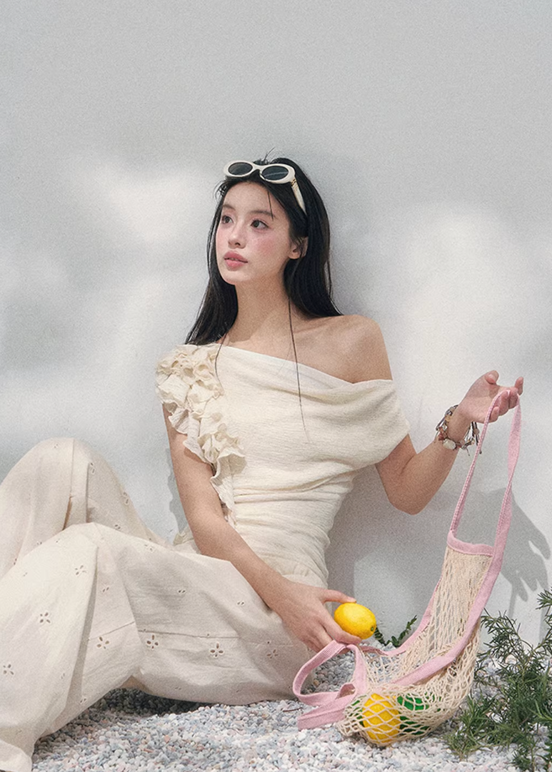 Petale Voile Draped Knit