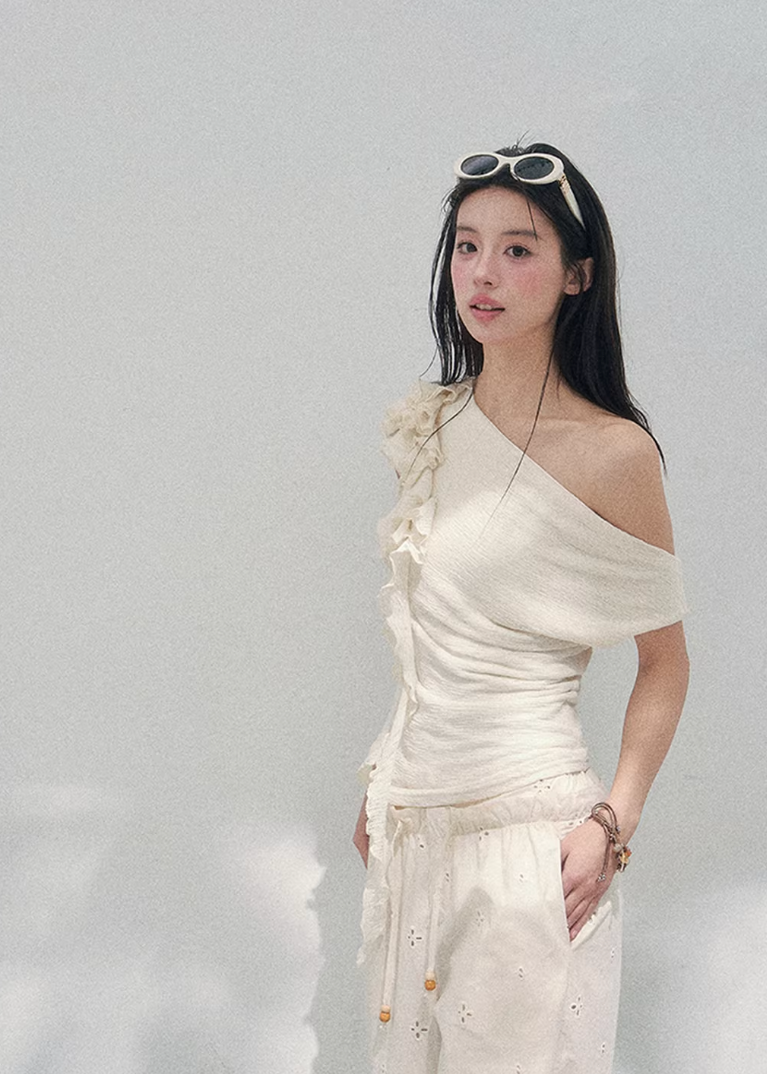 Petale Voile Draped Knit