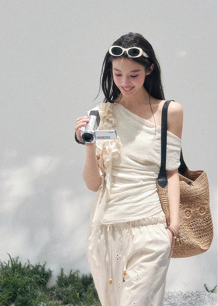 Petale Voile Draped Knit