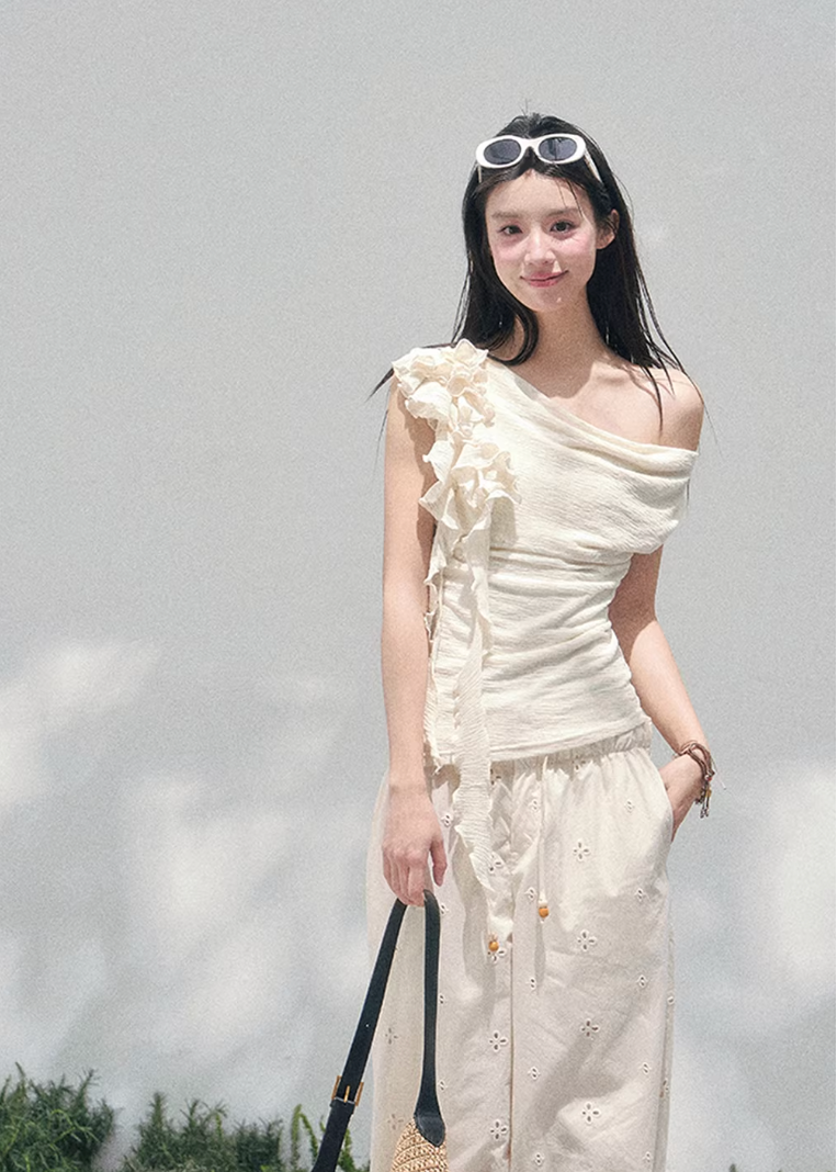 Petale Voile Draped Knit