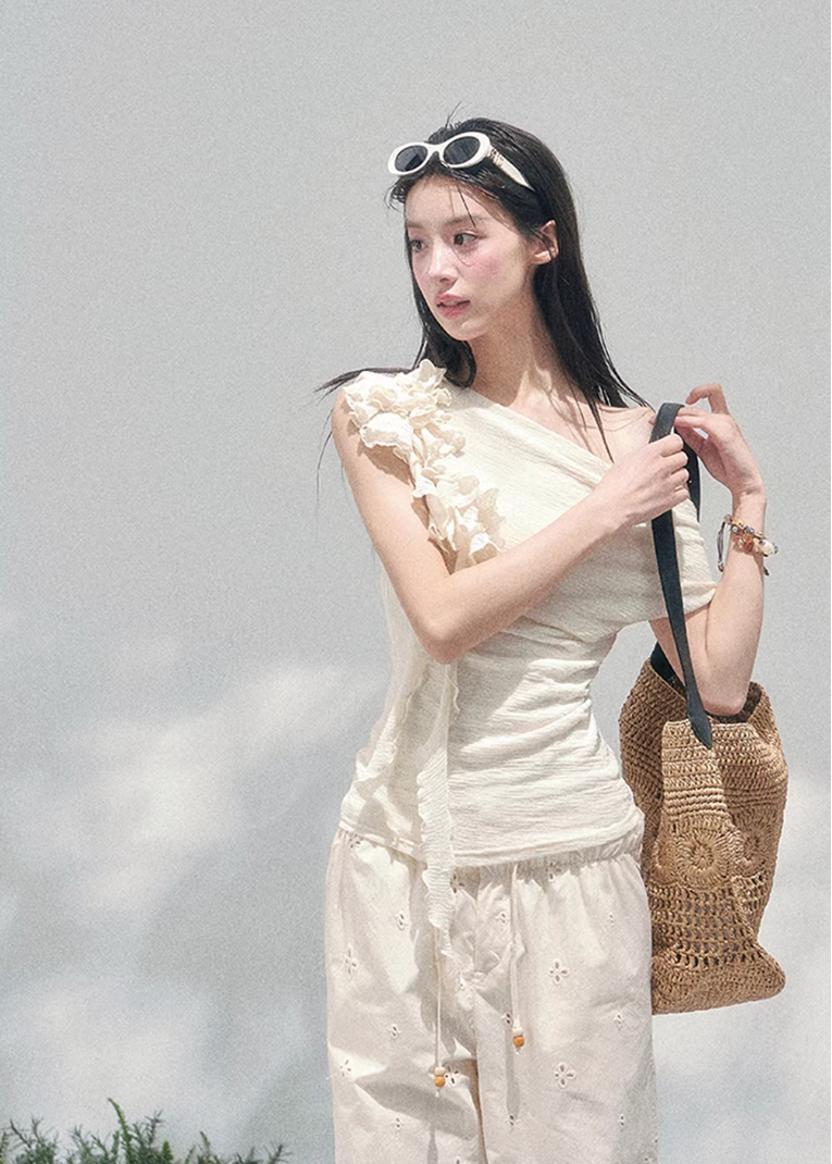 Petale Voile Draped Knit