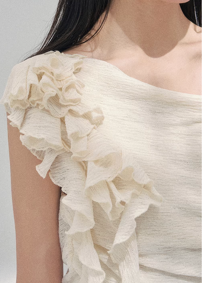 Petale Voile Draped Knit