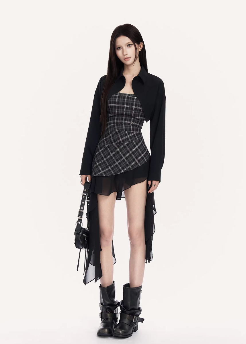 Axis Lace-Up Cropped Shirt