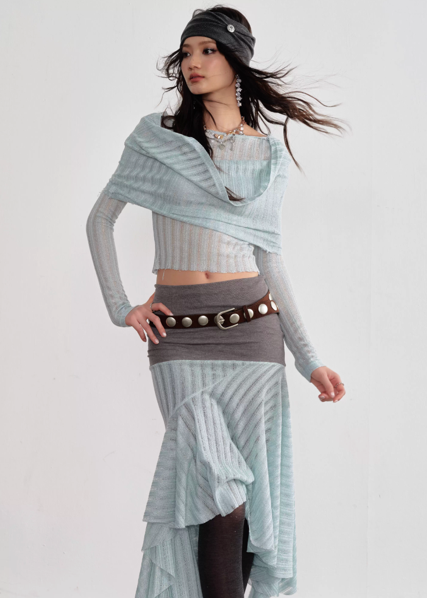 Mint Haze Swing Collar Set