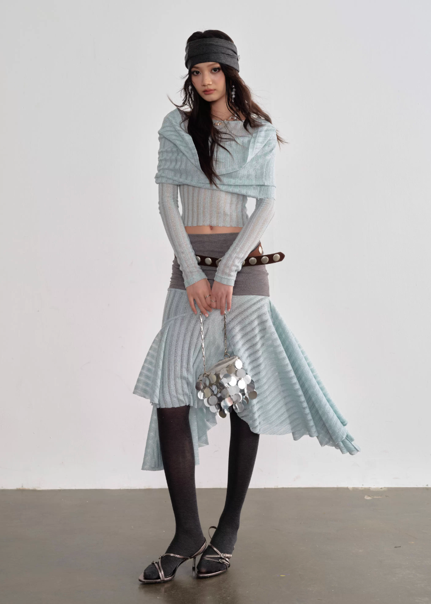 Mint Haze Swing Collar Set