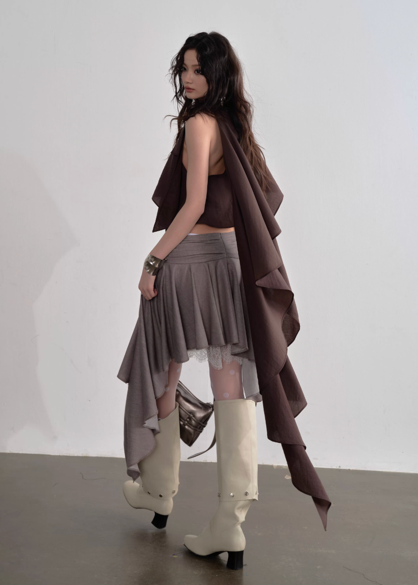 Natural Drift Asym Cape Top