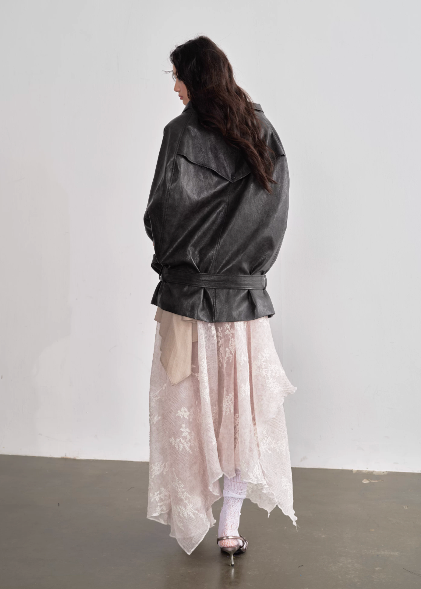 Ebony Flow Cape Jacket
