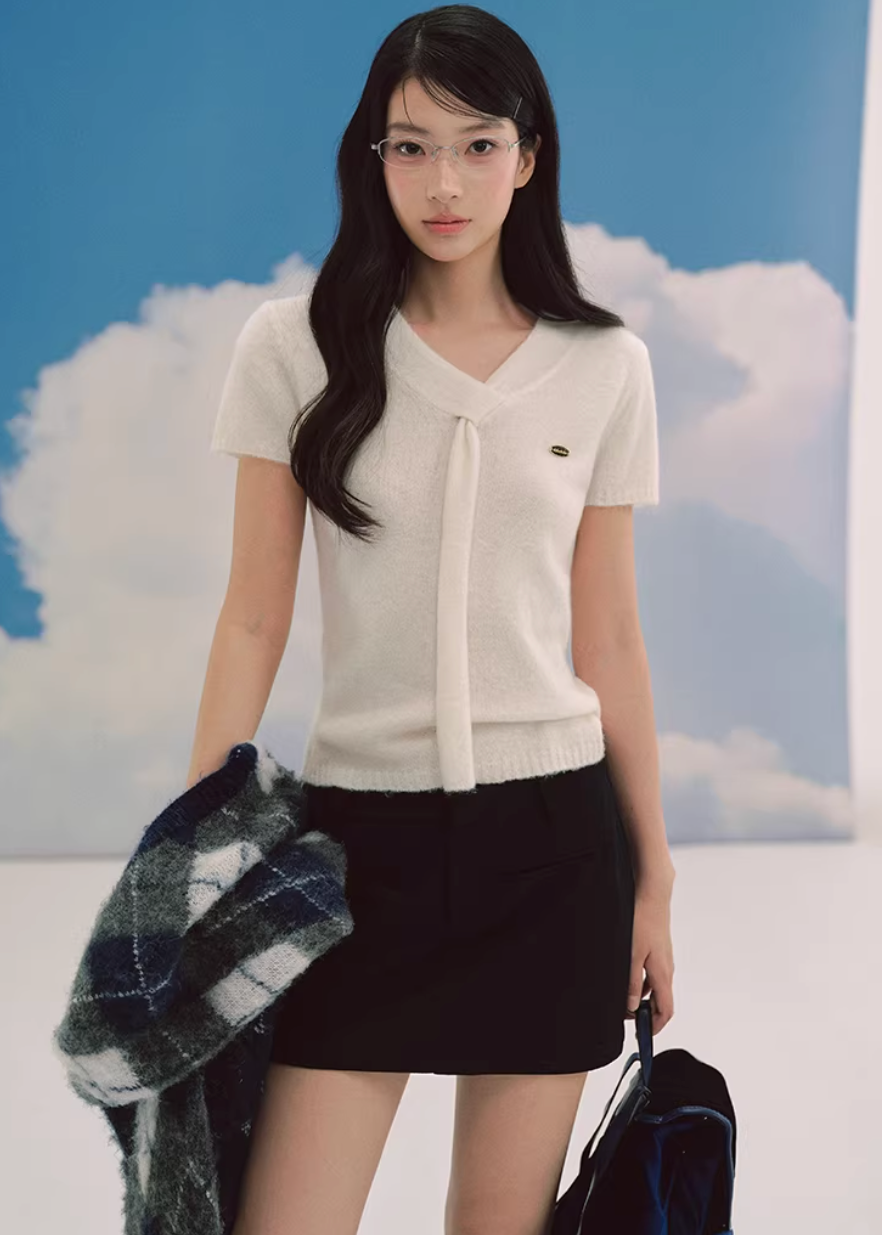 Ciel Ribbon Knit Top