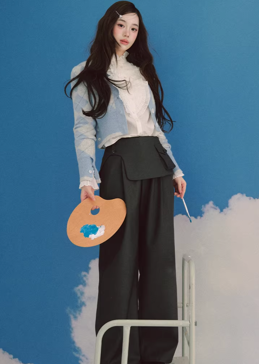 Modular Line Skirt-Pant Ensemble