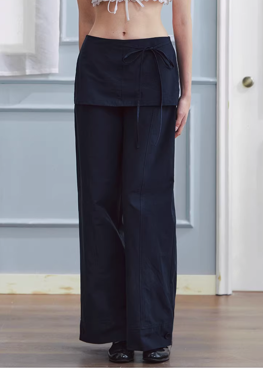 Layered Ease Culotte Pants
