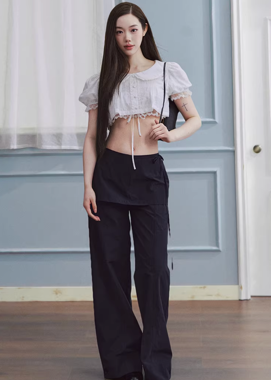 Layered Ease Culotte Pants