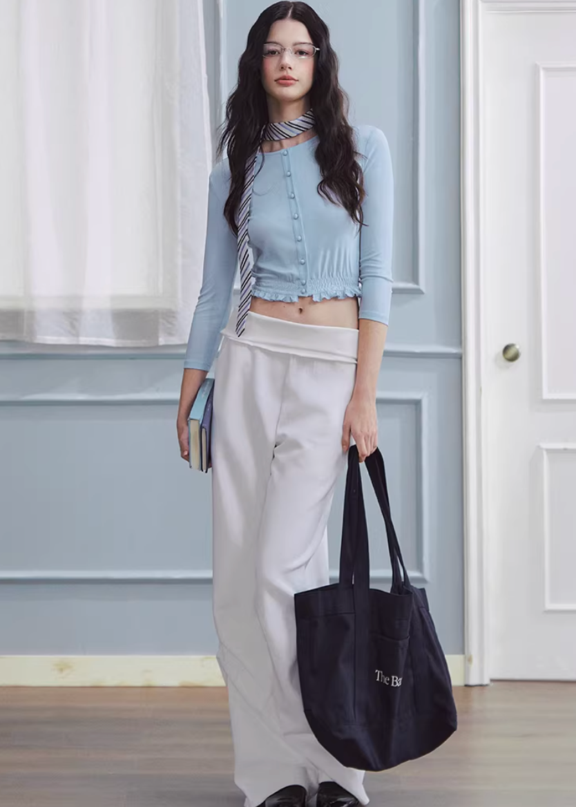 Ivory Ease Straight Slacks