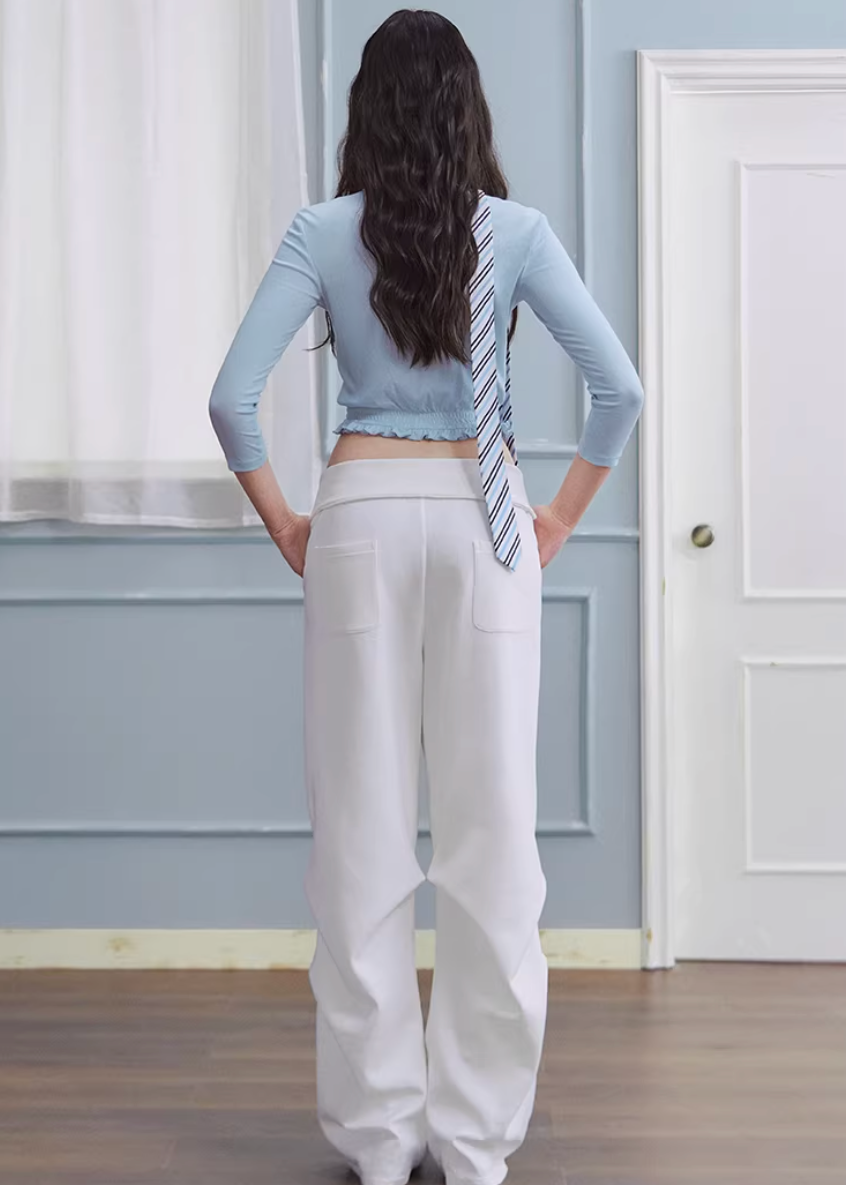Ivory Ease Straight Slacks