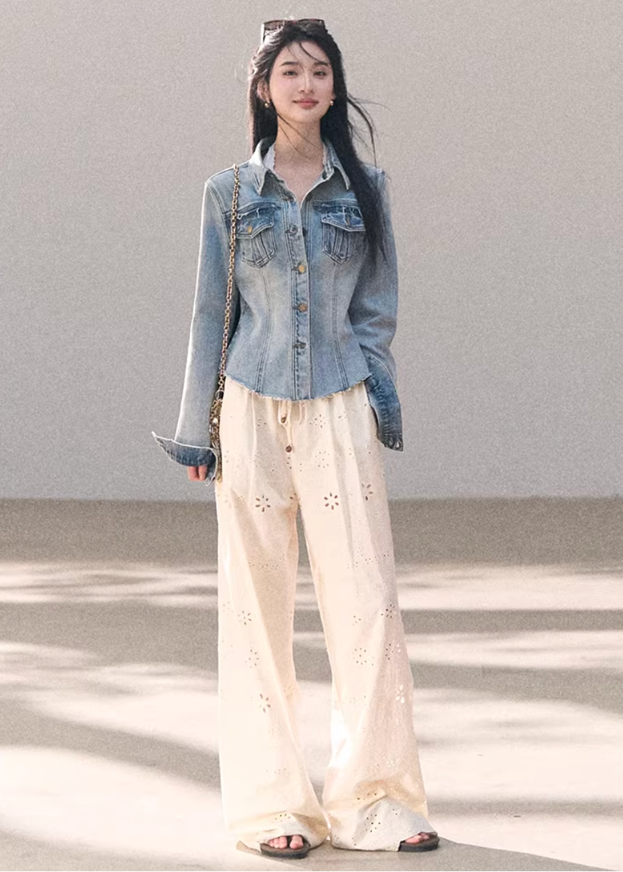 Sunny Wash Denim Shirt Jacket