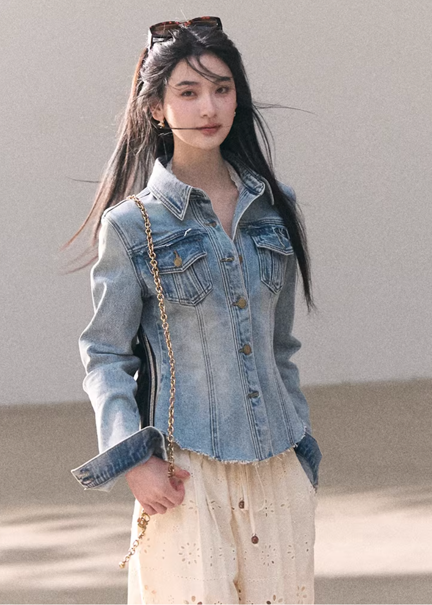 Sunny Wash Denim Shirt Jacket