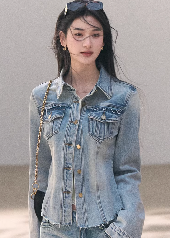 Sunny Wash Denim Shirt Jacket Main Image
