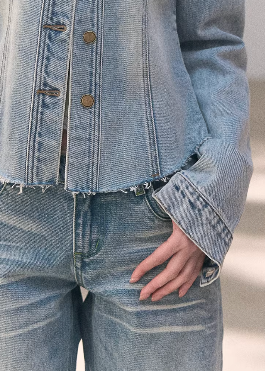 Sunny Wash Denim Shirt Jacket