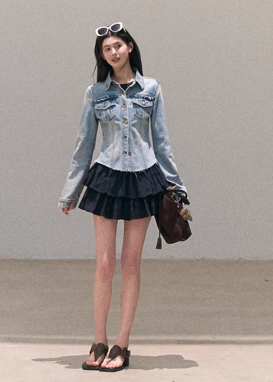 Sunny Wash Denim Shirt Jacket