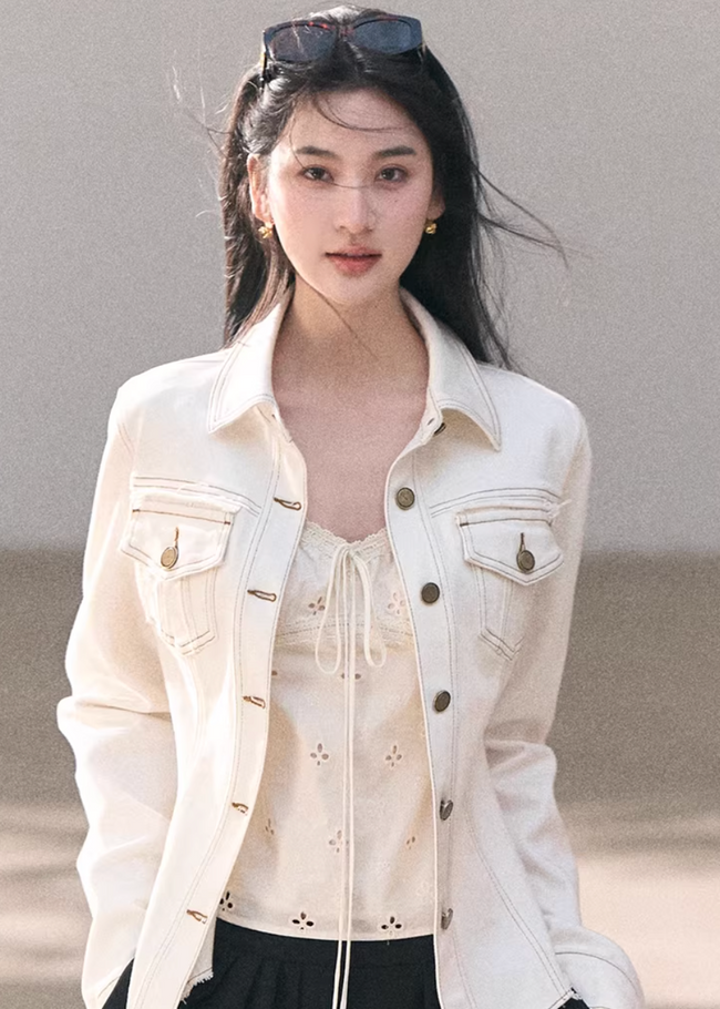 Sunny Wash Denim Shirt Jacket Hover Image