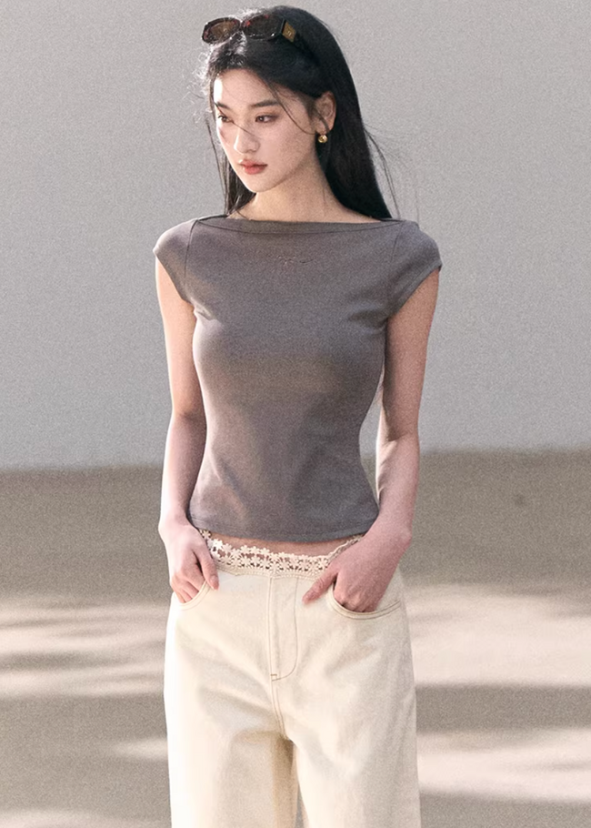 Soft Air One-Shoulder Tee Main Image
