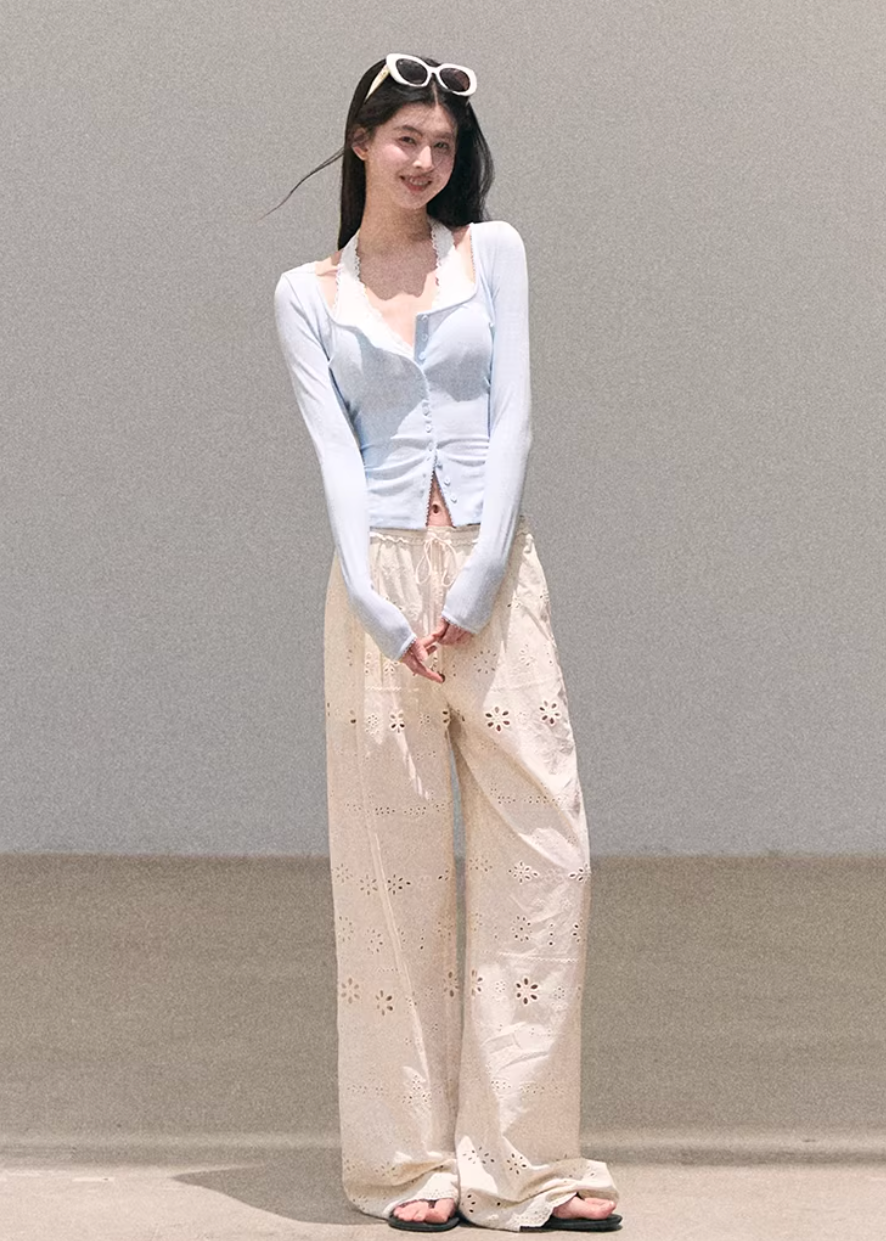 Stained Window Cotton Pants
