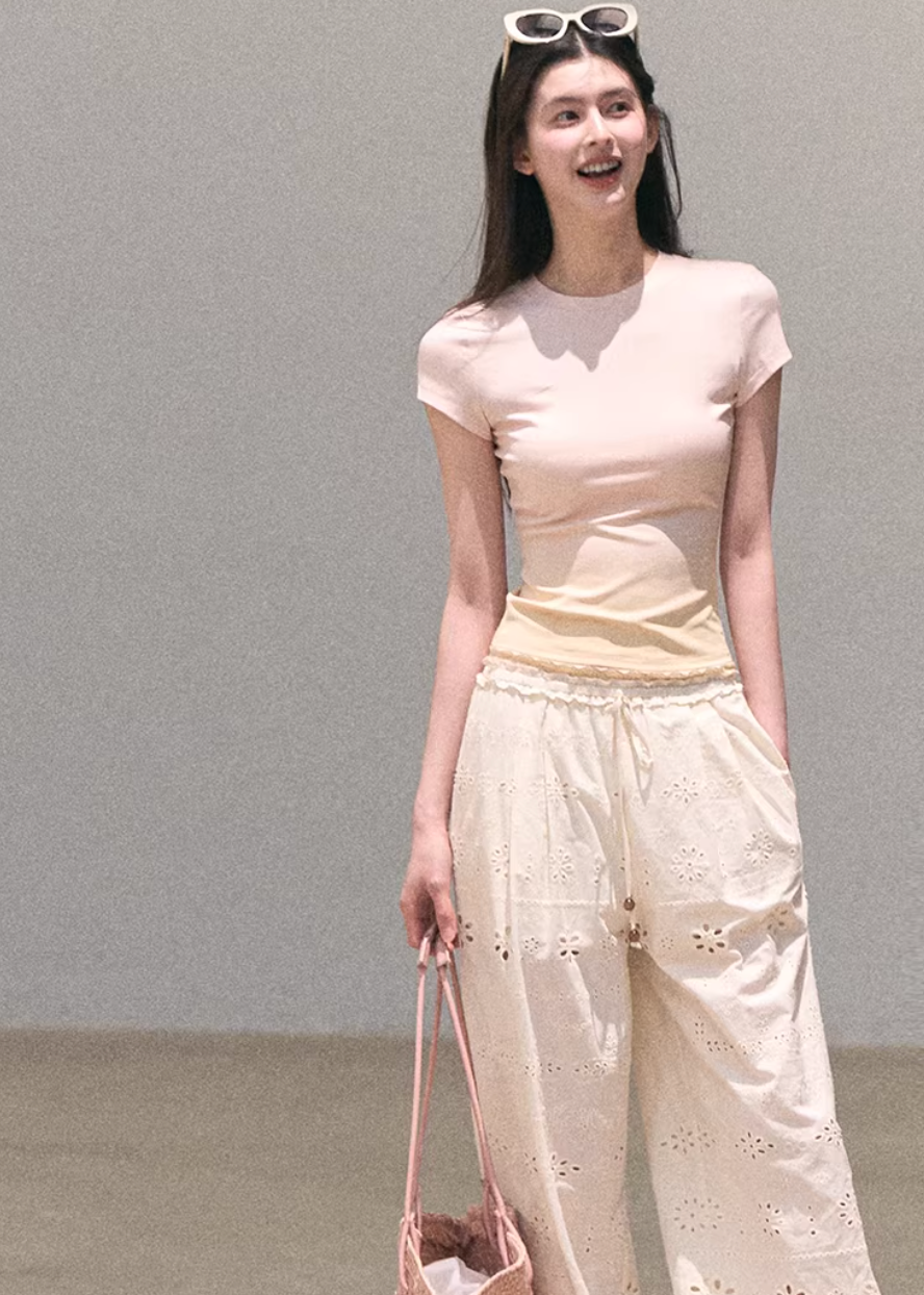 Stained Window Cotton Pants