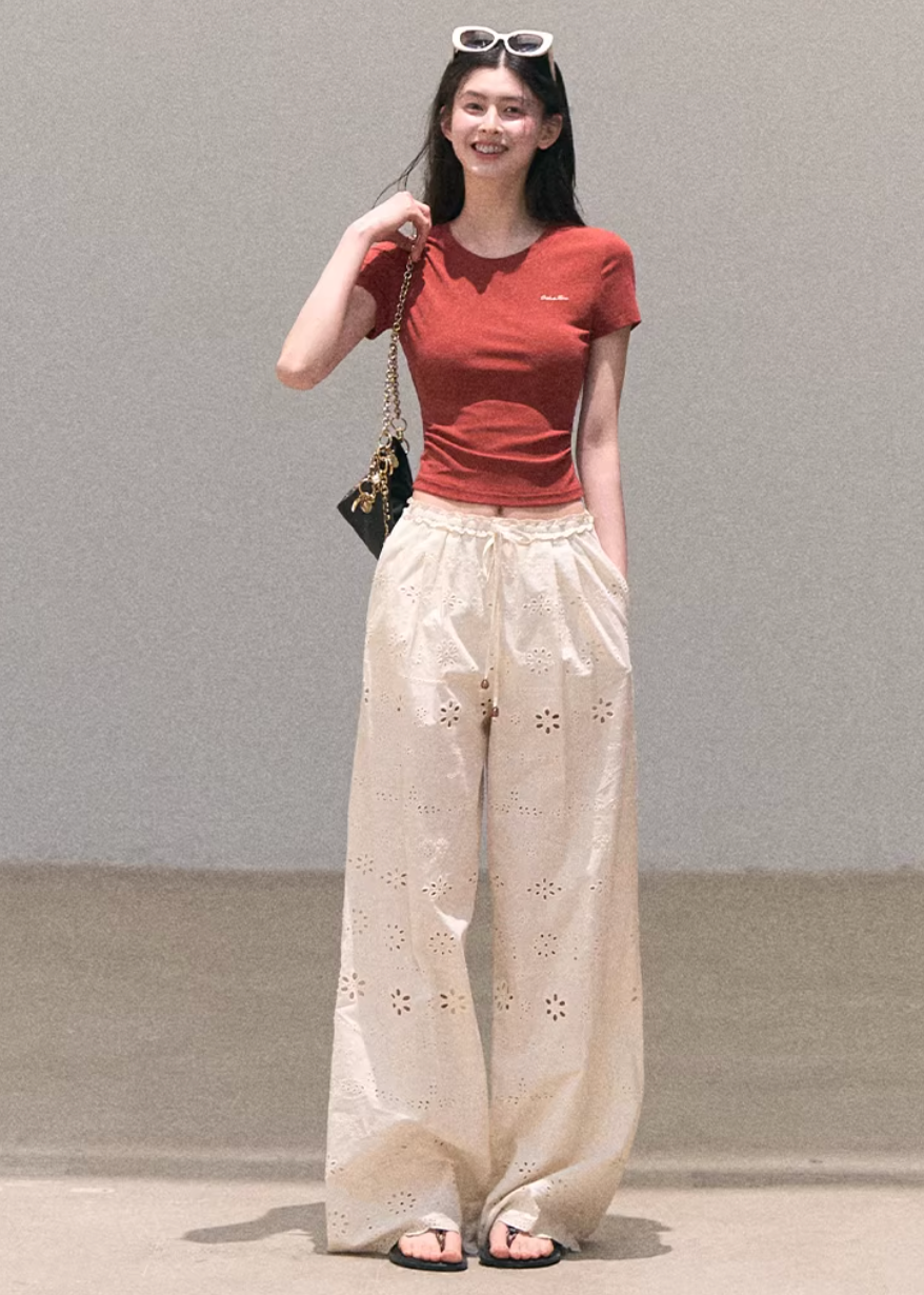 Stained Window Cotton Pants