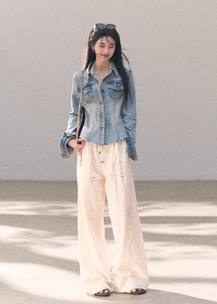 Stained Window Cotton Pants