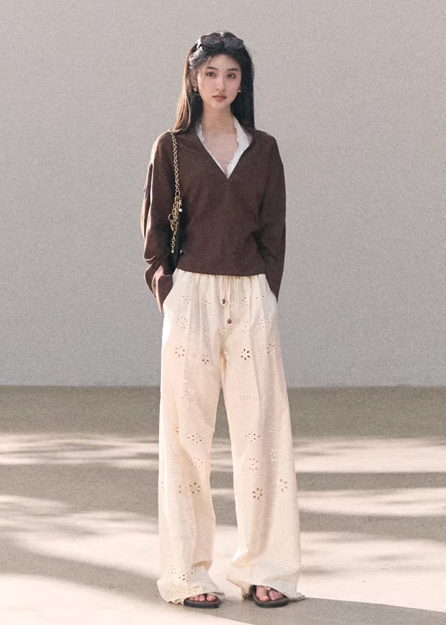 Stained Window Cotton Pants