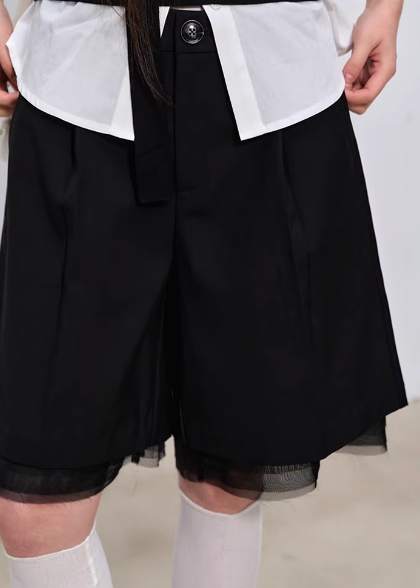Midnight Tailored Shorts Set