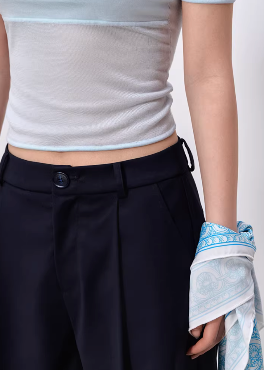 Midnight Tailored Shorts Set